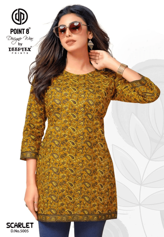 Scarlet Vol 5 Deeptex Prints Short Kurtis