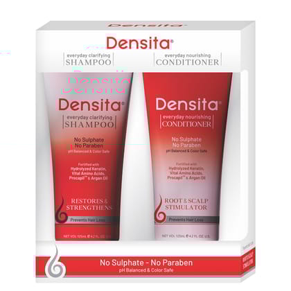 REGALIZ Densita Everyday Clarifying Shampoo & Nourishing Conditioner Kit | 125ml Each REGALIZ Densita Everyday Clarifying Shampoo & Nourishing Conditioner Kit | 125ml Each - 125 ml (Pack of 1)