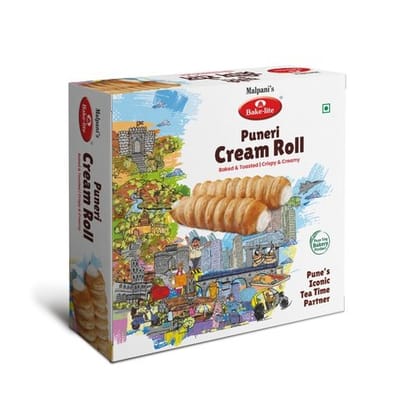 Malpani'S Bakelite Cream Filled Puneri Roll 180 GRAM