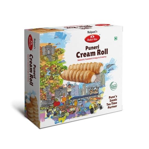 Malpani'S Bakelite Cream Filled Puneri Roll 180 GRAM