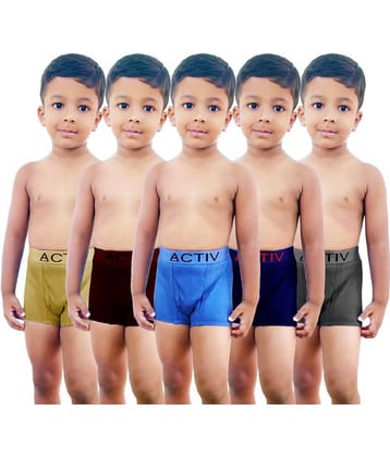 HAP Pack of 5 Boys 100% Cotton Boxers ( Multi Color )