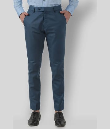 Inspire Clothing Inspiration - Blue Polycotton Slim - Fit Men's Formal Pants ( Pack of 1 )