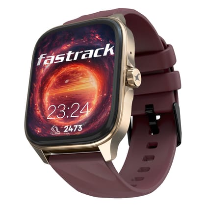 Fastrack Astor FS1 Pro Smart Watch, 1.97" AMOLED Display, Bluetooth Calling, 100+ Sports Modes, SpO2 & Heart Rate Monitoring, Women's Health, IP68, Up to 5 Days Battery, Functional Crown (Wine Red) Fastrack Astor FS1 Pro Smart Watch, 1.97" AMOLED Display