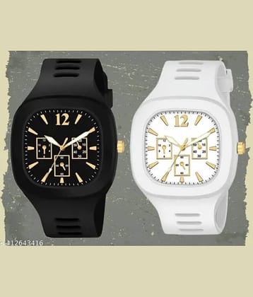 BANDSMITH Multicolor PU Digital Men's Watch