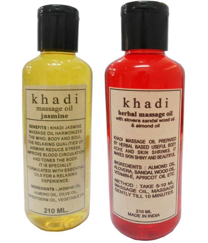 Khadi Massage oil Combo- Sandalwood & Jasmine 210ml