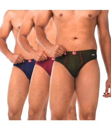 Renox Pack of 3 Cotton Blend Briefs For Men's ( Multicolor1 )