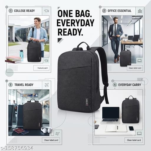 Onego fashionable laptop backpack durable water resistant college bag for men women