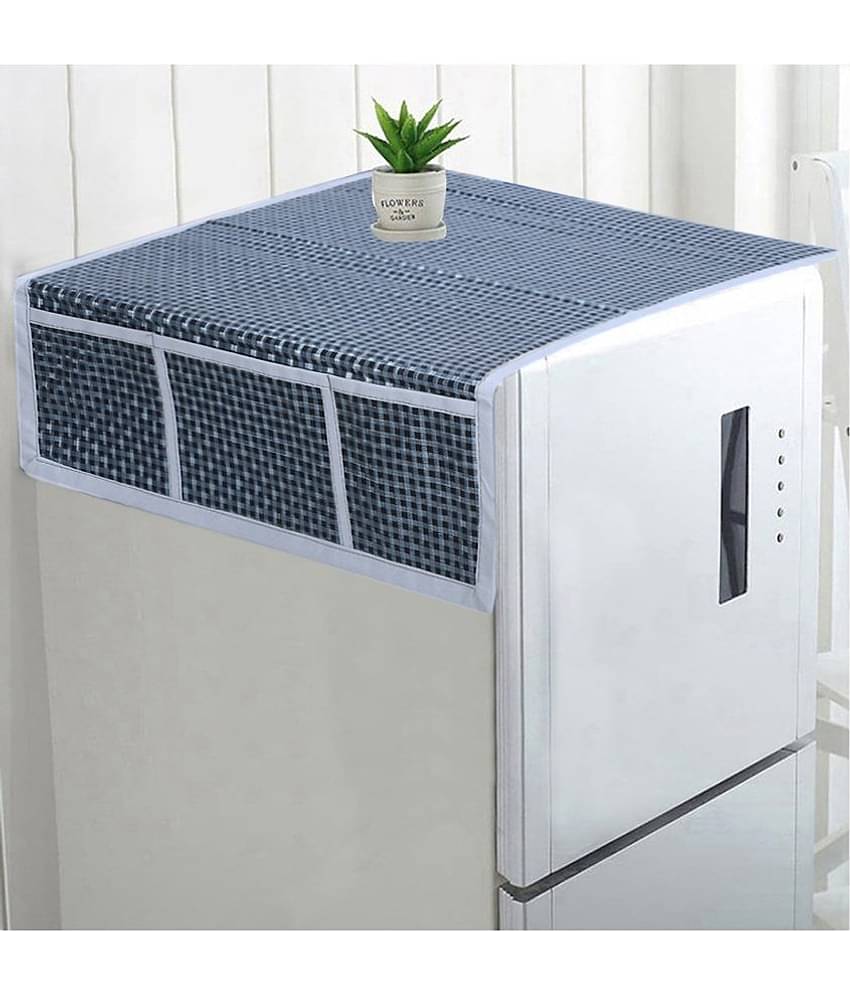 PVC Fridge Top Cover 53x99 Cm (Pack of 1) - Grey