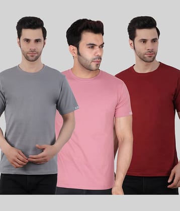 Comey Pack of 3 100% Cotton Regular Fit Men's T-Shirt ( Multicolor )