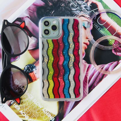 Rainbow Glitter Quicksand Luxury Case-iPhone 11