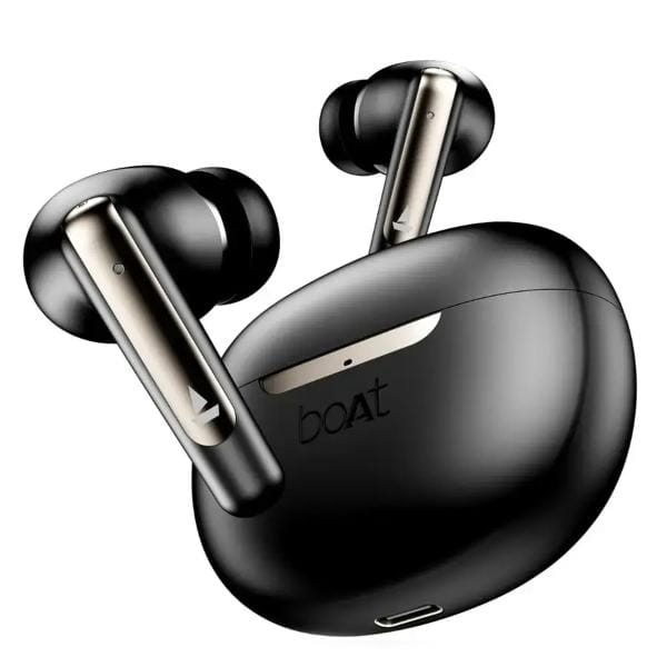 boAt Airdopes 141 ANC, Active Noise Cancellation (Gunmetal Black)