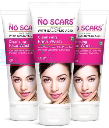 NO SCARS Face Wash - Pore Care Face Wash For All Skin Type ( Pack of 3 )