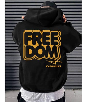 Eyebogler Cotton Blend Hooded Men's Sweatshirt - Black ( Pack of 1 )