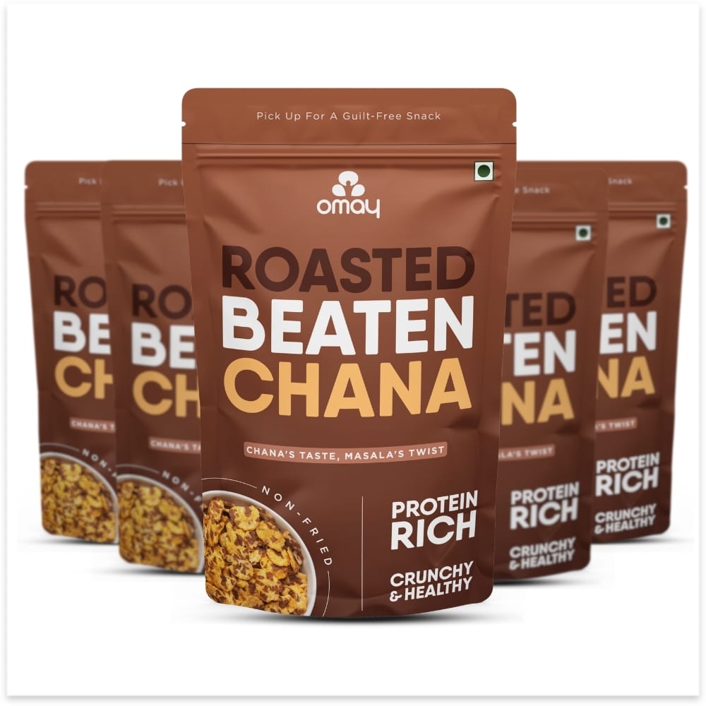 Omay Foods Beaten Chana (Chana Jor), 60 gm (5 Pcs)