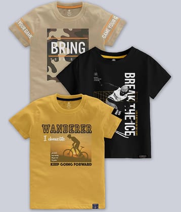 CODEZ Pack of 10 Boys Cotton Blend T-Shirt ( Multicolor )