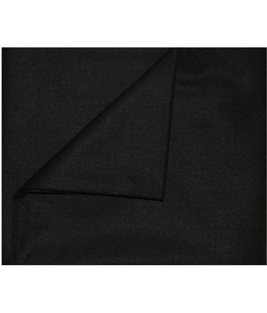 Raymond - Black Cotton Blend Men's Unstitched Pant Piece ( Pack of 1 )