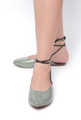 Sofia Grey Cruelty Free Leather Mules-36