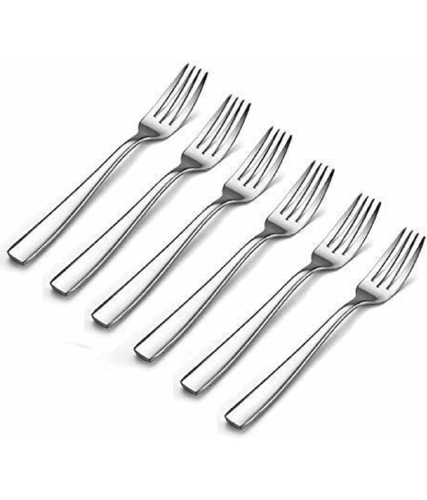 iview kitchenware - Silver Stainless Steel Table Fork ( Pack of 6 )