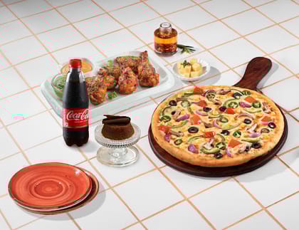 Any Big 10" Pizza + Any Starter [FREE Choco Lava Cake & Drink]