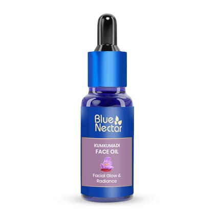 Blue Nectar Kumkumadi Oil for Face | Anti Aging & Brightening Ayurvedic Face Serum | Saffron Sandalwood Kumkumadi Tailam Face Oil for Glowing Skin for Women & Men (26 Herbs, 30ml) Blue Nectar Kumkumadi Oil for Face | Anti Aging & Brightening Ayurvedic Fa