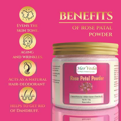 HerVeda Rose Petal Powder for Face