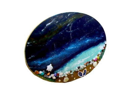 Blue Resin Nameplate