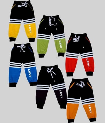 DIAMOND EXPORTER Pack of 6 Boys Cotton Blend Trackpant ( Multi Color )