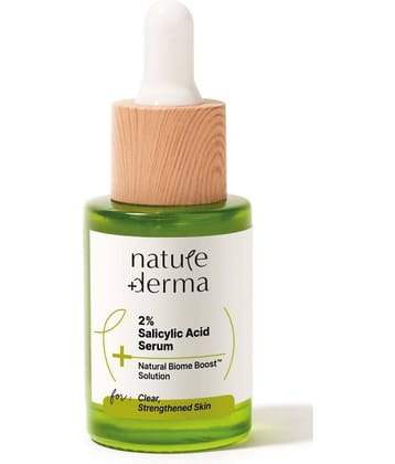 Nature Derma 2% Salicylic Acid Serum with Natural Biome-Boost For Acne, Blackheads & Open Pores| 30ml
