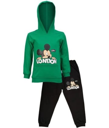 CATCUB Unisex for Baby Cotton Tops & Bottoms Sets ( Green )