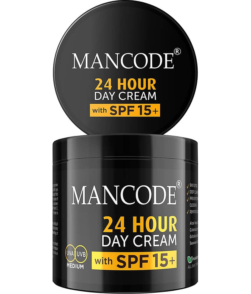 Mancode 24 Hours Day Cream for Men With SPF 15+, Brightening Face Cream for Men (Pack of 1)