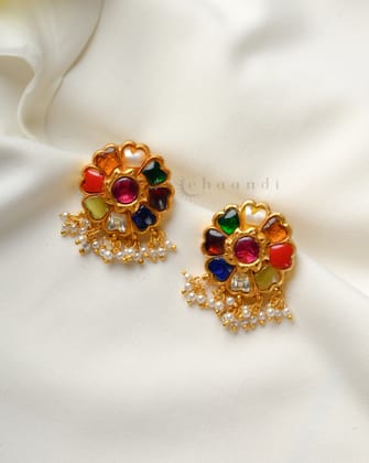 Gold Polish Silver Earrings CHE2090