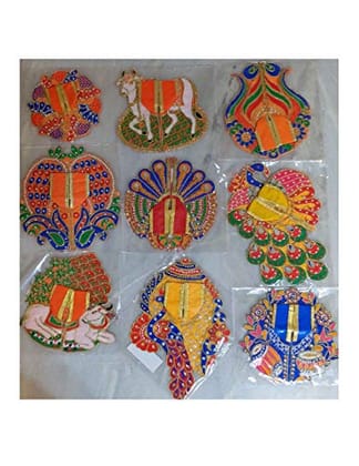 VARNI CREATION Cotton God Poshak (5 inch, Multicolour)
