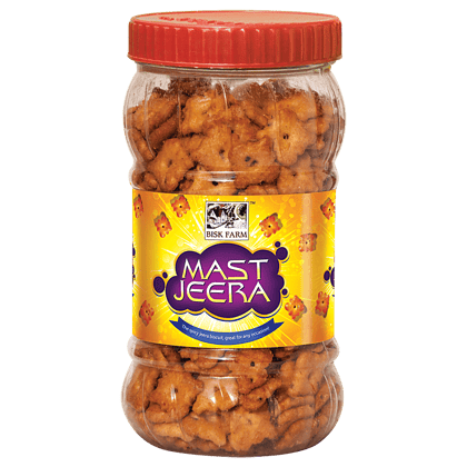 BISK FARM Mast Jeera - The Spicy Jeera Biscuits, 200 g Bottle