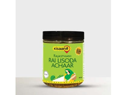 KisaanSay Rajasthani Rai Lisoda Achaar - 400 Gram
