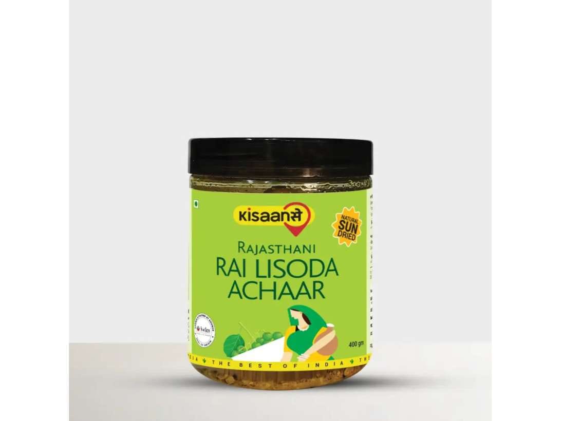 KisaanSay Rajasthani Rai Lisoda Achaar - 400 Gram