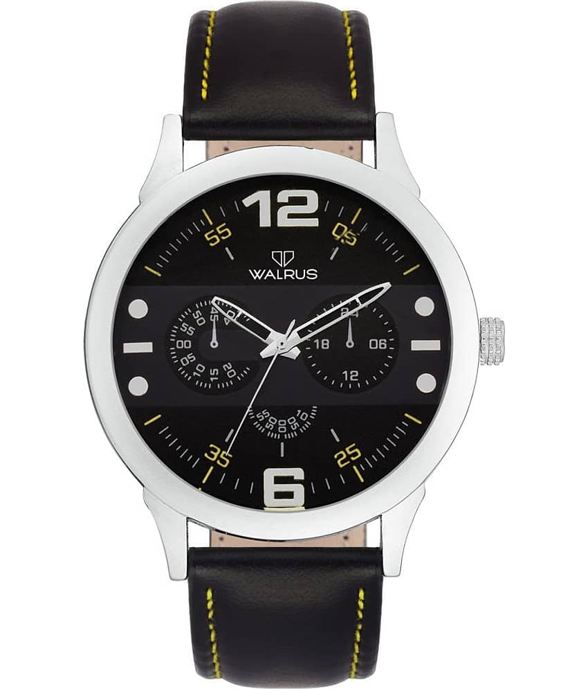 Walrus Steve Black Color Analog Men Watch-WWM-STV-020207Y