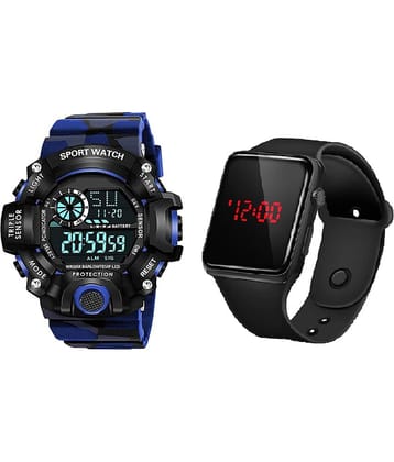 Cosmic - Multicolor PU Digital Men's Watch