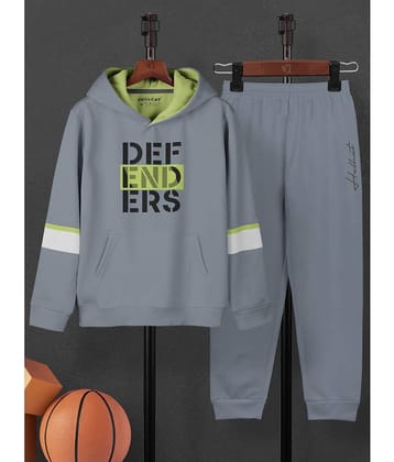 HELLCAT Pack of 1 Boys Cotton Blend Sweatshirt & Trackpant Set ( Navy )
