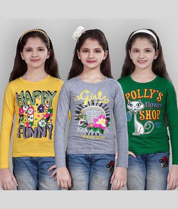 Sini Mini Pack of 3 Girls 100% Cotton Combos ( Blue )