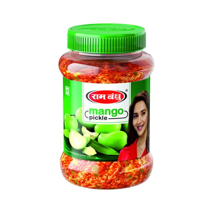 Ram Bandhu Pickle - Mango, 500g Jar X 2 | Pack of 2 | Authentic Spicy & Tangy Aam Ka Achar Made with Handpicked Raw Mangoes & Premium Spices | Traditional Flavor | Pack of 2 for Extended Enjoyment Ram Bandhu Pickle - Mango, 500g Jar X 2 | Pack of 2 | Authentic Spicy & Tangy Aam Ka Achar Made with Handpicked Raw Mangoes & Premium Spices | Traditional Flavor | Pack of 2 for Extended Enjoyment