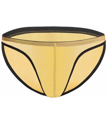 Bruchi Club Pack of 1 Lycra Briefs For Men's ( Yellow )