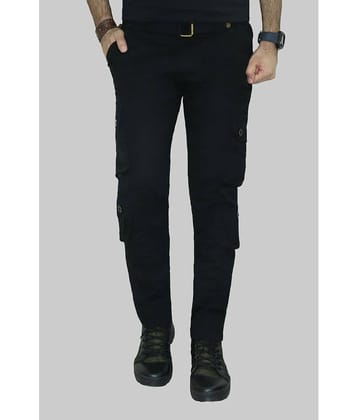 Urban Legends Regular Flat Men's Cargos - Black ( Pack of 1 )