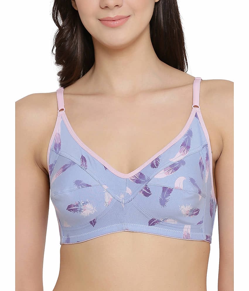 Clovia Cotton Everyday Bra - Blue