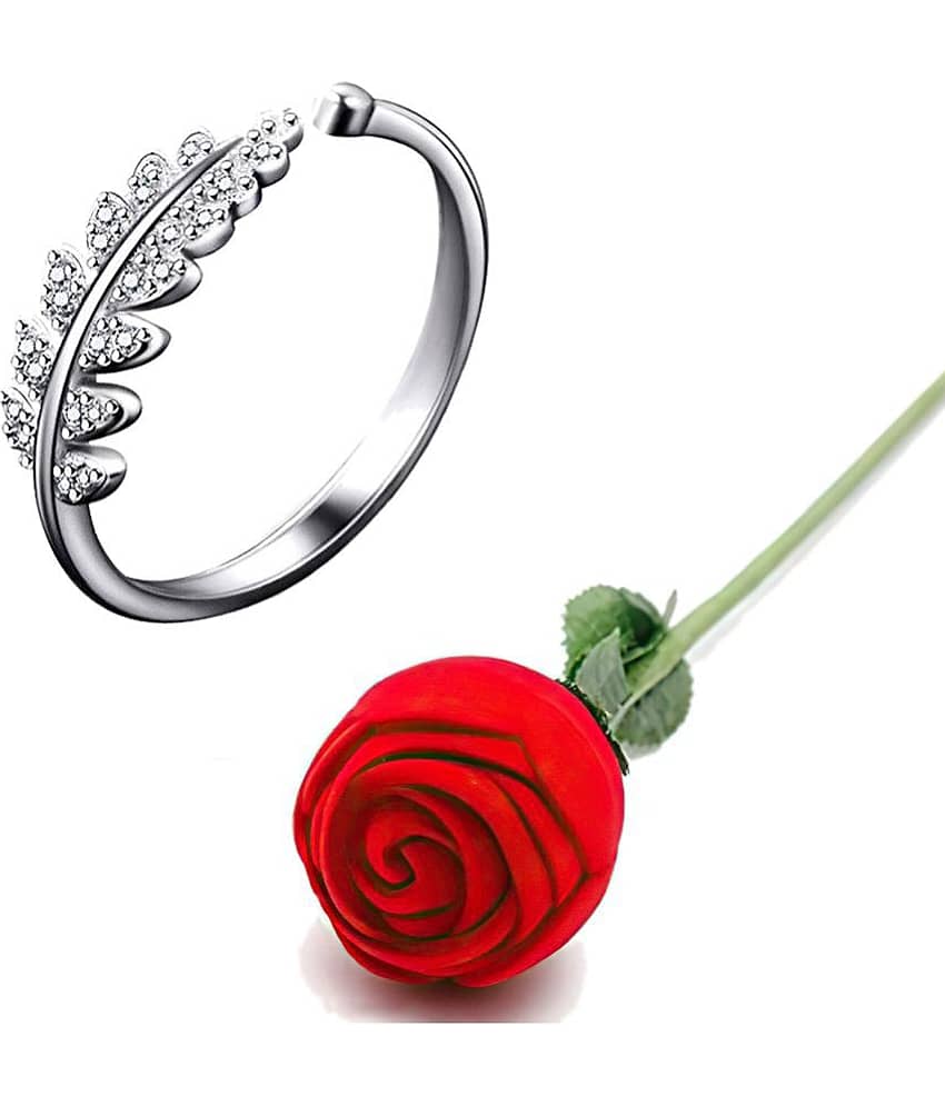 FASHION FRILL - Silver Rings ( Pack of 1 )