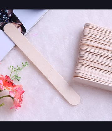 50pcs Wax Hair Removal Sticks Disposable Tongue Depressor Facial Mask Stick