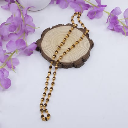 Classic Design Etched Design High-Quality Gold Plated Mala