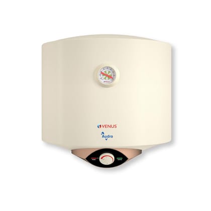 Venus Audra 6 Litres (Ivory) Storage Water Heater | Porcelain Enamelled Tank | 5-Star | Multi-Safety System Geyser 6 ltr capacity | Guarantee-7 Years on Inner Tank | High-Rise Compatible | 8 Bar Venus Audra 6 Litres (Ivory) Storage Water Heater | Porcela