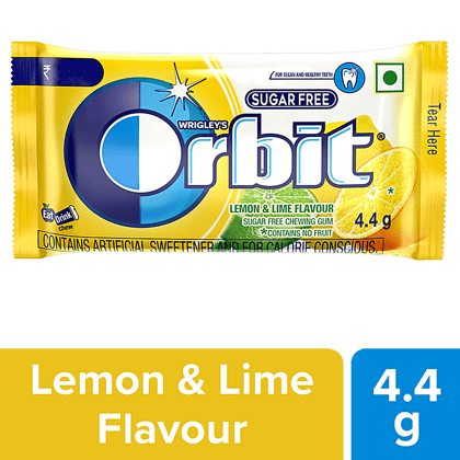 Orbit Sugar Free Chewing Gum - Lemon & Lime Flavour, 4.4 g