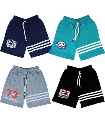 atlans Pack of 2 Cotton Blend Shorts For Boys ( Navy )