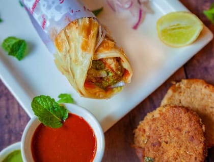 Chicken galouti kebab roll (6 inch)
